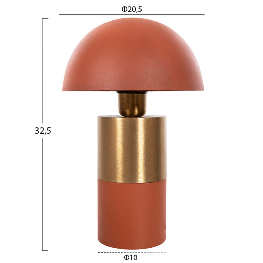 ΕΠΙΤΡΑΠΕΖΙΟ ΦΩΤΙΣΤΙΚΟ PUNE HM4245.08 ΜΕΤΑΛΛΟ ΣΕ ΠΟΡΤΟΚΑΛΙ-ΧΡΥΣΟ Φ20,5x32,5Υεκ.