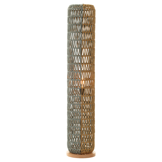 ΦΩΤΙΣΤΙΚΟ ΔΑΠΕΔΟΥ HM4356 ΜΕΤΑΛΛΟ-PAPER ROPE ΣΕ ΜΠΕΖ-ΦΥΣΤΙΚΙ Φ23X123Υεκ.