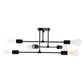 ΦΩΤΙΣΤΙΚΟ ΟΡΟΦΗΣ ΠΟΛΥΦΩΤΟ LIGHTY HM7427.11 ΜΕΤΑΛΛΟ ΣΕ ΜΑΥΡΟ 51x51x23Υεκ.
