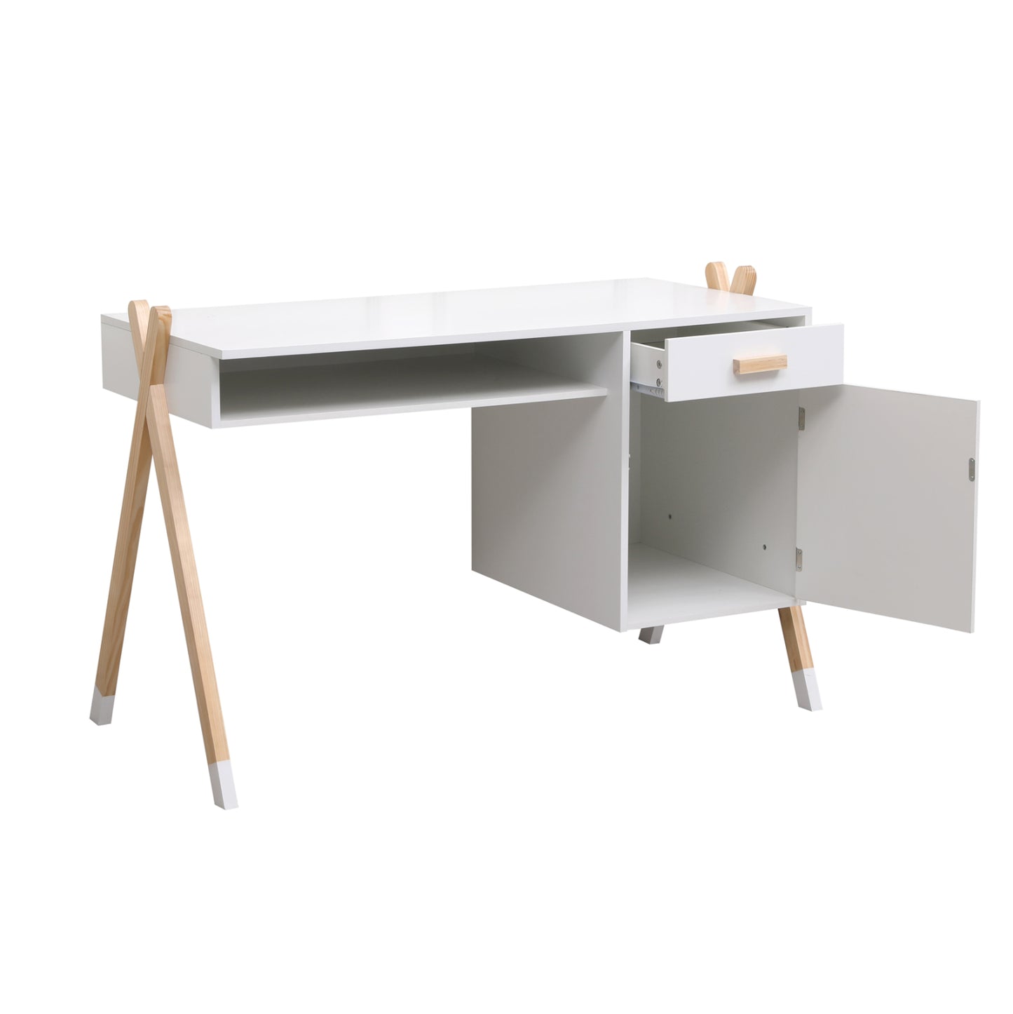 ΓΡΑΦΕΙΟ ΠΑΙΔΙΚΟ PASCHAL HM2496.03 ΜΕΛΑΜΙΝΗ-ΞΥΛΟ ΠΕΥΚΟΥ 120x55x75Υεκ