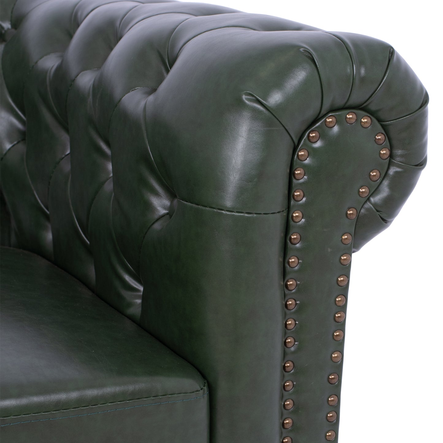 ΚΑΝΑΠΕΣ 2ΘΕΣΙΟΣ T.CHESTERFIELD HM3010.08 ΤΕΧΝΟΔΕΡΜΑ ΚΥΠΑΡΙΣΣΙ 150x90x72 εκ.