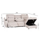 ΚΑΝΑΠΕΣ ΔΕΞΙΑ ΓΩΝΙΑ SYNTHIA HM3308.01R ΑΝΑΚΛΙΣΗ & ΑΠΟΘ.ΧΩΡΟΣ--ΜΠΕΖ 245x170x98Υεκ