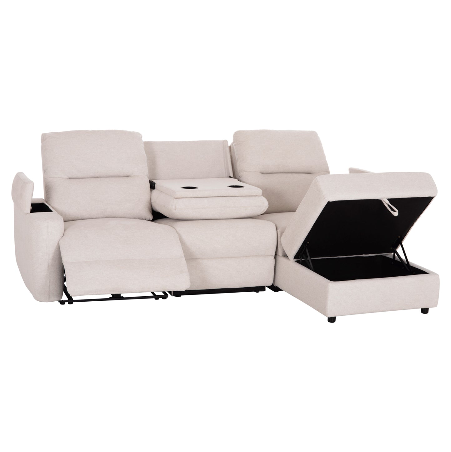 ΚΑΝΑΠΕΣ ΔΕΞΙΑ ΓΩΝΙΑ SYNTHIA HM3308.01R ΑΝΑΚΛΙΣΗ & ΑΠΟΘ.ΧΩΡΟΣ--ΜΠΕΖ 245x170x98Υεκ
