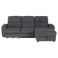 ΚΑΝΑΠΕΣ ΔΕΞΙΑ ΓΩΝΙΑ SYNTHIA HM3308.03R ΑΝΑΚΛΙΣΗ & ΑΠΟΘ.ΧΩΡΟΣ--ΓΚΡΙ 245x170x98Υεκ