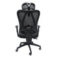 ΚΑΡΕΚΛΑ ΓΡΑΦΕΙΟΥ MEXER HM1195.01 ΜΑΥΡΟ MESH-ΜΕΤΑΛ.ΒΑΣΗ-NYLON ΣΚΕΛΕΤΟΣ 60x49x130Υεκ.