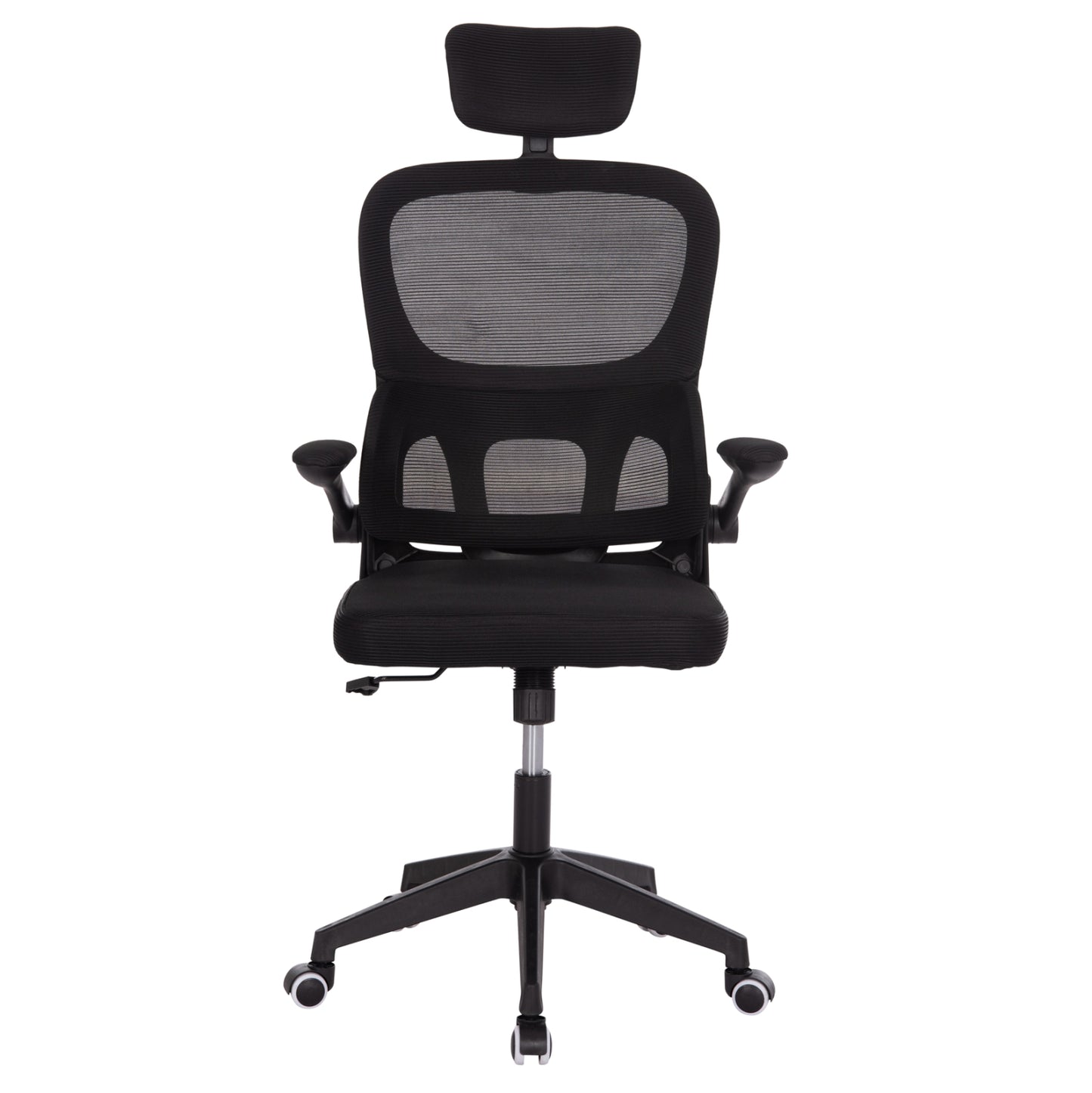 ΚΑΡΕΚΛΑ ΓΡΑΦΕΙΟΥ BASTON HM18236.01 ΜΑΥΡΟ MESH & PP ΣΚΕΛΕΤΟΣ 64x60x117-127Υεκ.