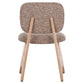 ΚΑΡΕΚΛΑ ΤΡΑΠΕΖΑΡΙΑΣ BELLISI HM18248.01 ΚΑΦΕ ΥΦΑΣΜΑ-PLYWOOD ΧΡΩΜΑ ΔΡΥΟΣ 53x56x78Υεκ.