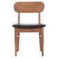 KΑΡΕΚΛΑ ΤΡΑΠΕΖΑΡΙΑΣ SEKOR HM9945.03 ΚΑΡΥΔΙ RUBBERWOOD-ΜΑΥΡΟ PU 51x48x79Υεκ