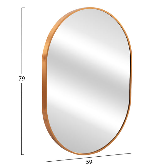 ΚΑΘΡΕΠΤΗΣ ΤΟΙΧΟΥ ΣΕΙΡΑ ARCHER HM4500.30 ΠΛΑΙΣΙΟ ΟΒΑΛ ΑΛΟΥΜΙΝΙΟΥ ΧΡΥΣΟ 59x79Υεκ