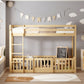 ΚΟΥΚΕΤΑ ΠΑΙΔΙΚΗ ΜΕ ΠΑΡΚΑΚΙ PLAYKID HM21312 ΞΥΛΟ ΠΕΥΚΟΥ ΦΥΣΙΚΟ--ME ΣΤΡΩΜΑ 90x190εκ