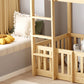 ΚΟΥΚΕΤΑ ΠΑΙΔΙΚΗ ΜΕ ΠΑΡΚΑΚΙ PLAYKID HM21312 ΞΥΛΟ ΠΕΥΚΟΥ ΦΥΣΙΚΟ--ME ΣΤΡΩΜΑ 90x190εκ