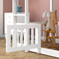 ΚΟΥΚΕΤΑ ΠΑΙΔΙΚΗ ΜΕ ΠΑΡΚΑΚΙ PLAYKID HM21312.01 ΞΥΛΟ ΠΕΥΚΟΥ ΛΕΥΚΟ--ME ΣΤΡΩΜΑ 90x190εκ
