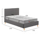 ΚΡΕΒΑΤΙ ΗΜΙΔΙΠΛΟ ΜΕ ΣΤΡΩΜΑ MAYLIN HM10758.10 ΓΚΡΙ ΥΦΑΣΜΑ--ΣΤΡΩΜΑ 120Χ200εκ