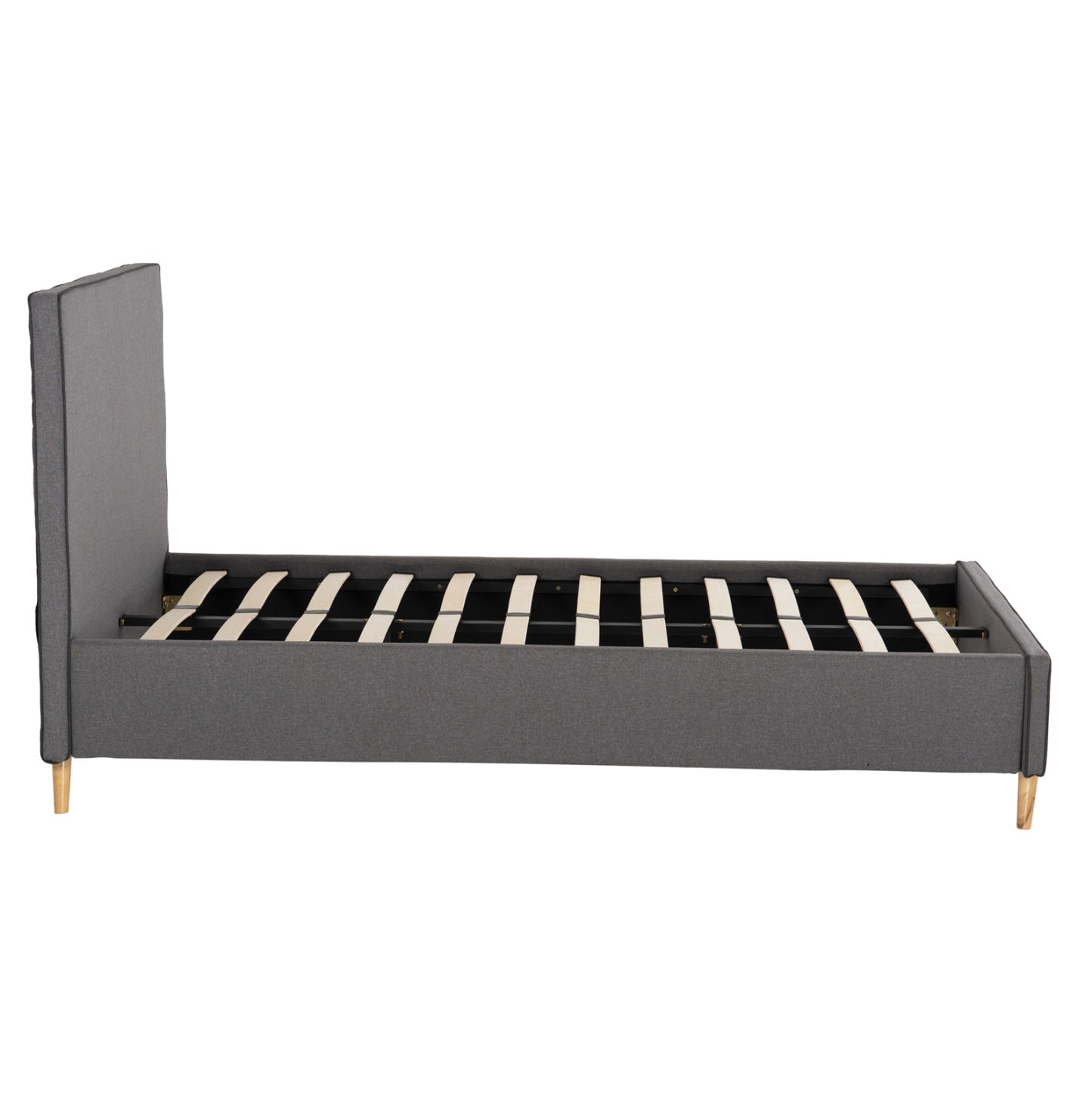 ΚΡΕΒΑΤΙ ΗΜΙΔΙΠΛΟ ΜΕ ΣΤΡΩΜΑ MAYLIN HM10758.10 ΓΚΡΙ ΥΦΑΣΜΑ--ΣΤΡΩΜΑ 120Χ200εκ
