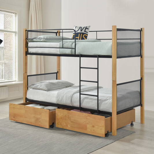 ΚΡΕΒΑΤΙ ΚΟΥΚΕΤΑ ΜΕ ΕΠΙΔΑΠΕΔΙΑ ΣΥΡΤΑΡΙΑ RAYVEN HM21119 ΞΥΛΟ-ΜΕΤΑΛΛΟ--ΓΙΑ 90x190εκ