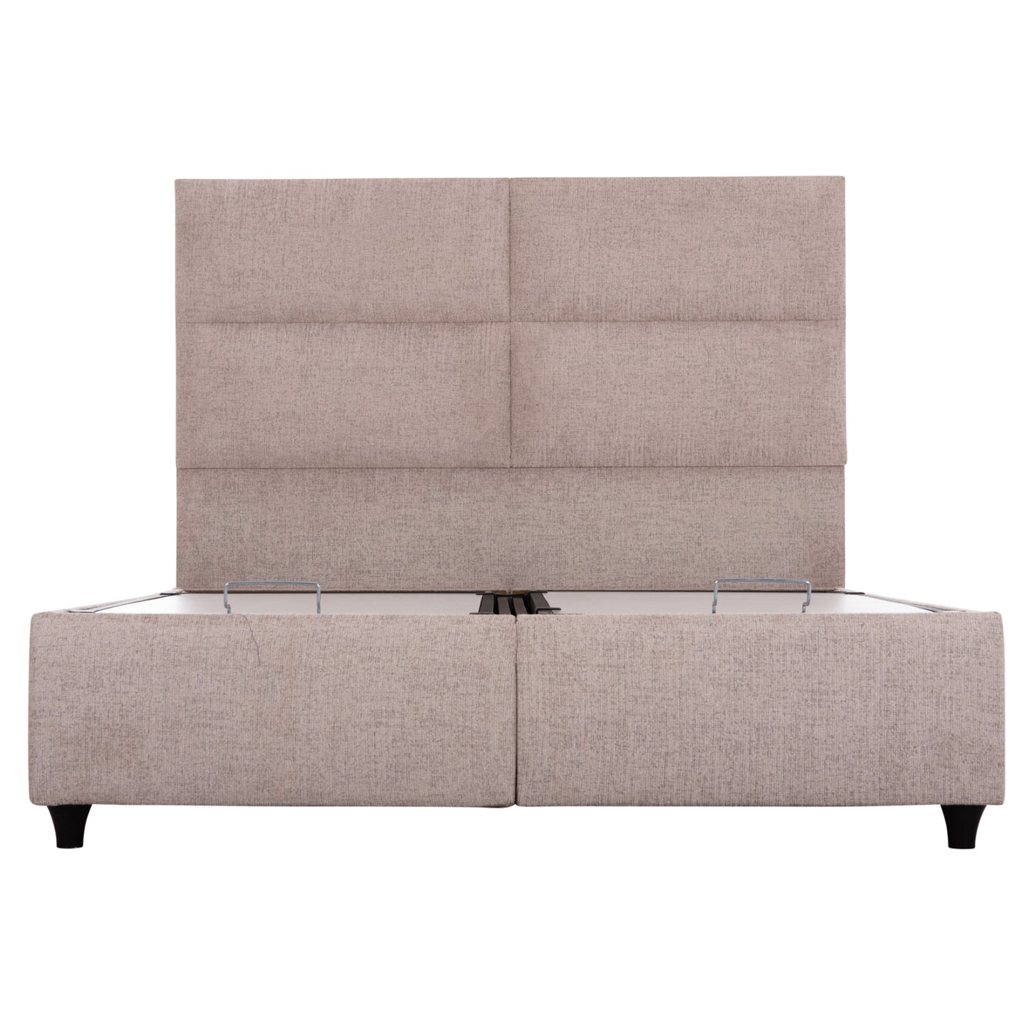 ΚΡΕΒΑΤΙ MILO ΜΕ ΑΠΟΘ.ΧΩΡΟ HM738.22 ΜΠΕΖ ΜΠΟΥΚΛΕ ΥΦΑΣΜΑ ΓΙΑ ΣΤΡΩΜΑ 140x200εκ