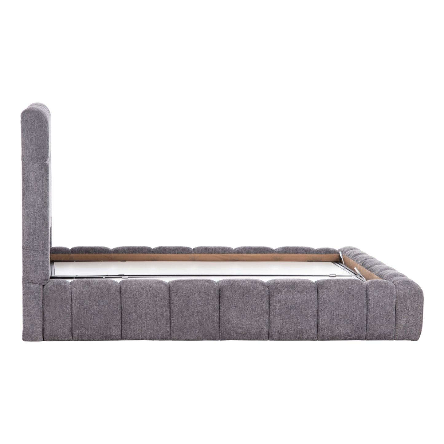 ΚΡΕΒΑΤΙ RAMON ΜΕ ΑΠΟΘΗΚΕΥΤΙΚΟ ΧΩΡΟ HM720.22 ΥΦΑΣΜΑ ΜΠΟΥΚΛΕ ΓΚΡΙ-ΣΤΡΩΜΑ 160x200εκ