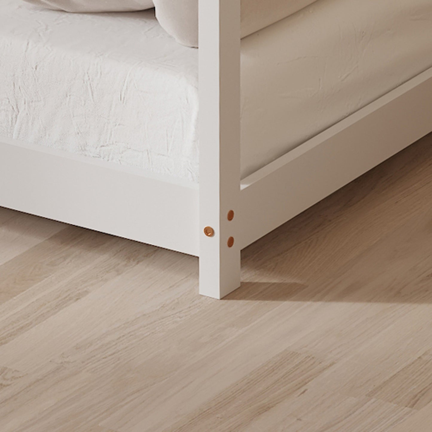 ΚΡΕΒΑΤΙ ΠΑΙΔΙΚΟ ΜΕ ΣΤΡΩΜΑ PEPE HM21302.01 ΞΥΛΟ ΠΕΥΚΟΥ ΣΕ ΛΕΥΚΟ--ΣΤΡΩΜΑ 90x190εκ