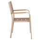 ΠΟΛΥΘΡΟΝΑ ΑΛΟΥΜΙΝΙΟΥ SAGA HM5127.04 ΣΑΜΠΑΝΙ ΜΕ POLYWOOD 55x52x86Yεκ.
