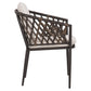 ΠΟΛΥΘΡΟΝΑ ΑΛΟΥΜΙΝΙΟΥ BOLLY HM6080 ΚΑΦΕ-ΣΥΝΘ.RATTAN ΚΑΦΕ-ΜΠΕΖ ΜΑΞΙΛΑΡΙΑ 58,5x67x86Υεκ