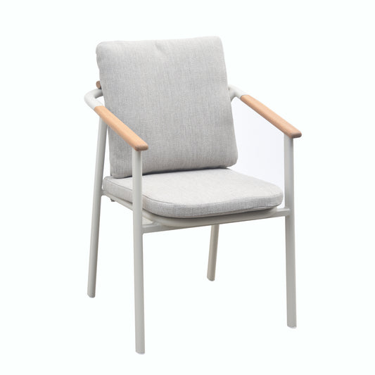 ΠΟΛΥΘΡΟΝΑ ΑΛΟΥΜΙΝΙΟΥ SENTI HM6204.02 ΣΚΕΛΕΤΟΣ ΚΡΕΜ & OLEFIN ΜΠΕΖ 57x59x78Υεκ