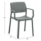 ΠΟΛΥΘΡΟΝΑ ΕΞ.ΧΩΡΟΥ COMFEE HM6102.05 DARK OLIVE GREEN ΠΟΛΥΠΡΟΠΥΛΕΝΙΟ 54x57x83Υεκ.