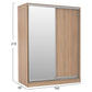 ΣΕΤ ΚΡΕΒΑΤΟΚΑΜΑΡΑΣ 6ΤΜΧ ADLER HM11759 ΜΕΛΑΜΙΝΗ SONAMA OAK-ΓΙΑ ΣΤΡΩΜΑ 160x200εκ