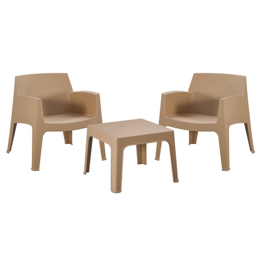 ΣΕΤ LOUNGE 3ΤΜΧ SLEEK HM21274.03 ΚΑΠΟΥΤΣΙΝΟ ΠΟΛΥΠΡΟΠΥΛΕΝΙΟ