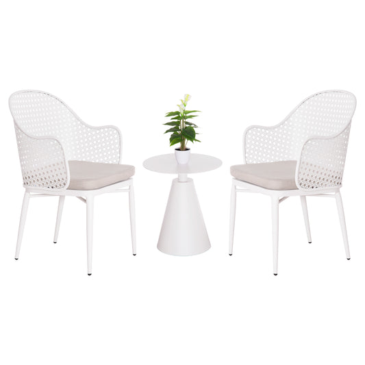 ΣΕΤ LOUNGE 3TMX ΕΞ.ΧΩΡΟΥ OREGO HM21106.02 ΑΛΟΥΜΙΝΙΟ ΣΕ ΛΕΥΚΟ