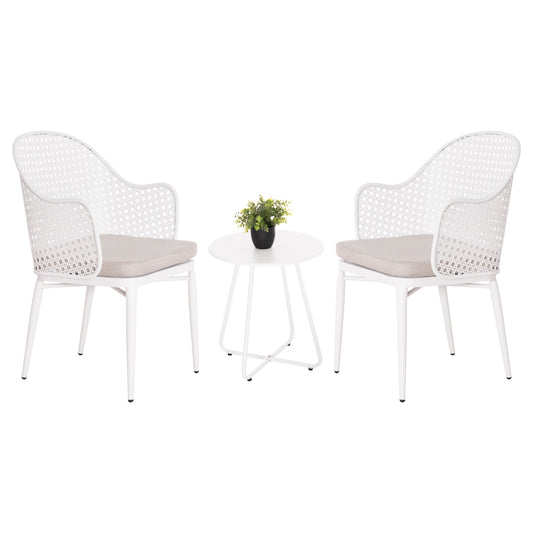 ΣΕΤ LOUNGE 3TMX ΕΞ.ΧΩΡΟΥ OREGO HM21107.02 ΑΛΟΥΜΙΝΙΟ & ΜΕΤΑΛΛΟ ΣΕ ΛΕΥΚΟ