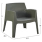 ΣΕΤ LOUNGE 4ΤΜΧ SLEEK HM21275.05 DARK OLIVE GREEN ΠΟΛΥΠΡΟΠΥΛΕΝΙΟ