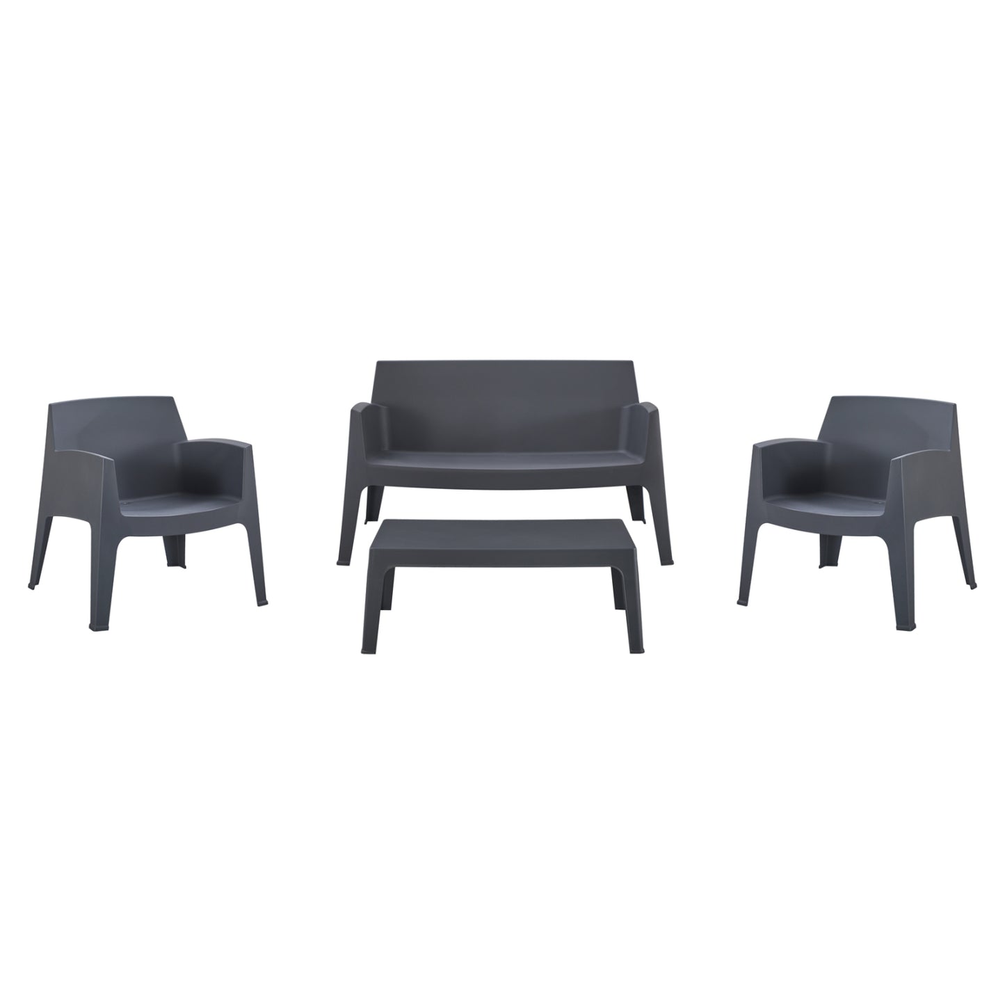 ΣΕΤ LOUNGE 4ΤΜΧ SLEEK HM21275.10 ΓΚΡΙ ΠΟΛΥΠΡΟΠΥΛΕΝΙΟ