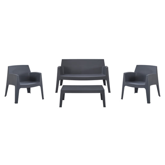 ΣΕΤ LOUNGE 4ΤΜΧ SLEEK HM21275.10 ΓΚΡΙ ΠΟΛΥΠΡΟΠΥΛΕΝΙΟ