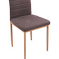 ΣΕΤ ΤΡΑΠΕΖΑΡΙΑΣ 5ΤΜΧ LADY HM11595 ΓΥΑΛΙ--ΜΕΤΑΛΛΟ--MDF ΣΕ SONAMA & ΚΑΦΕ ΥΦΑΣΜΑ