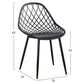 ΣΕΤ ΤΡΑΠΕΖΑΡΙΑΣ 5ΤΜΧ LIO HM21175 MDF TOP & ΠΟΛΥΠΡΟΠΥΛΕΝΙΟ ΣΕ ΜΑΥΡΟ