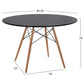 ΣΕΤ ΤΡΑΠΕΖΑΡΙΑΣ 5ΤΜΧ MAGGIE HM21187 MDF TOP & ΠΟΛΥΠΡΟΠΥΛΕΝΙΟ ΣΕ ΜΑΥΡΟ ΧΡΩΜΑ
