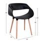 ΣΕΤ ΤΡΑΠΕΖΑΡΙΑΣ 5ΤΜΧ MAGGIE HM21187 MDF TOP & ΠΟΛΥΠΡΟΠΥΛΕΝΙΟ ΣΕ ΜΑΥΡΟ ΧΡΩΜΑ