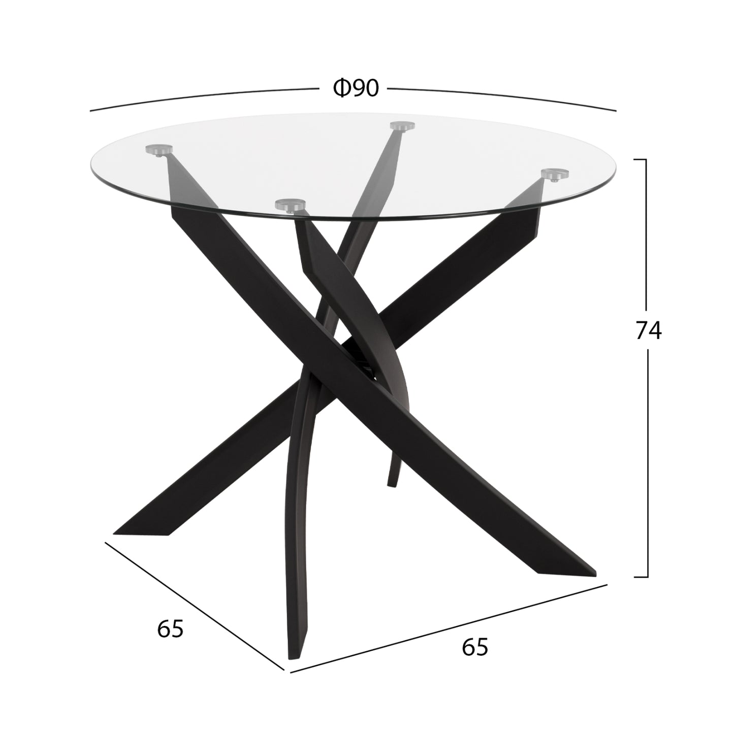 ΣΕΤ ΤΡΑΠΕΖΑΡΙΑΣ 5ΤΜΧ LADY HM21199.04 ΓΥΑΛΙ--ΜΕΤΑΛΛΟ & ΒΕΛΟΥΔΟ ΣΕ ΜΑΥΡΟ