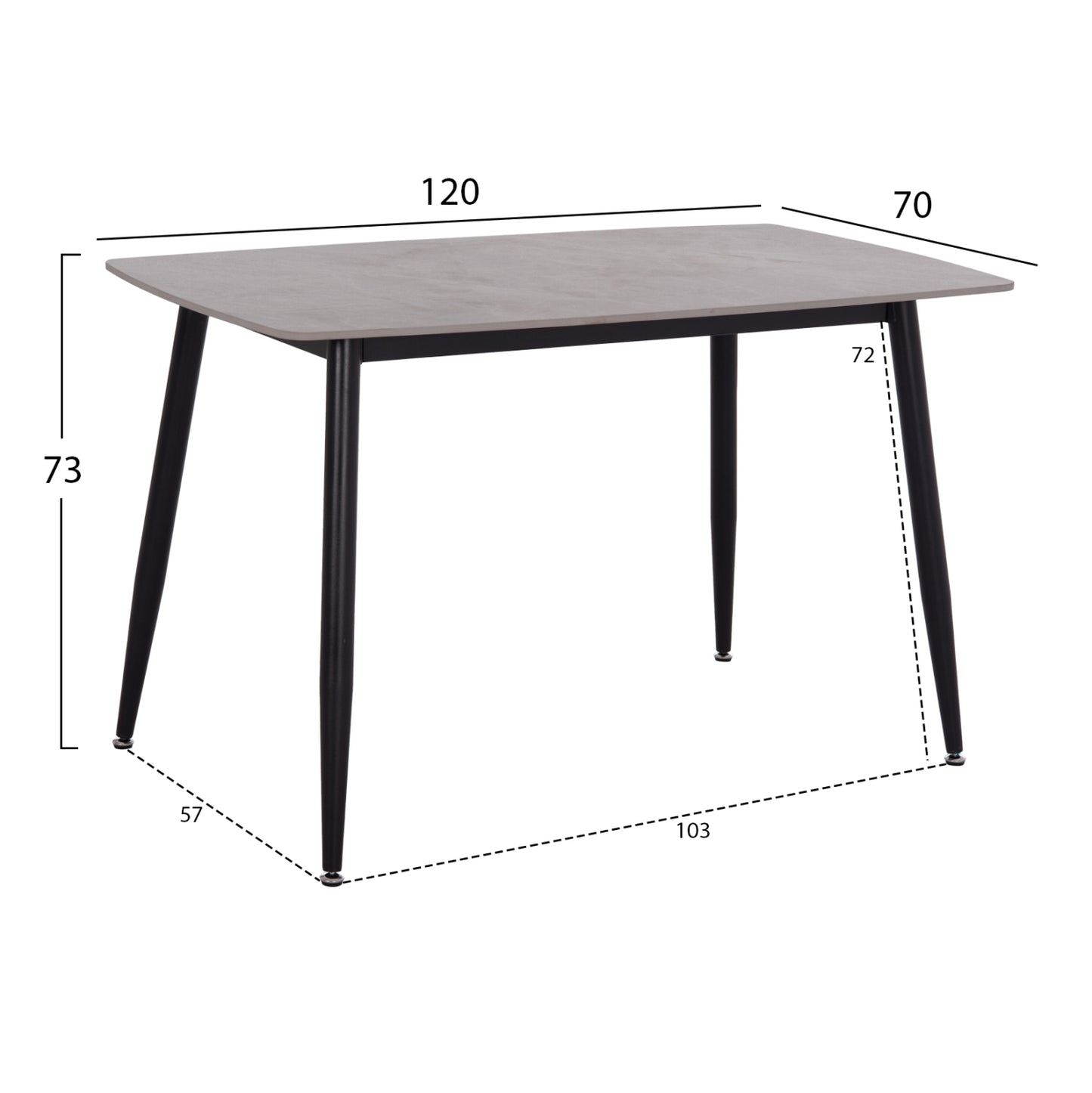 ΣΕΤ ΤΡΑΠΕΖΑΡΙΑΣ 5ΤΜΧ RAVEN HM21224.03 ΚΕΡΑΜΙΚΟ TOP ΓΚΡΙ ΜΑΡΜΑΡΟ--ΒΕΛΟΥΔΟ ΓΚΡΙ
