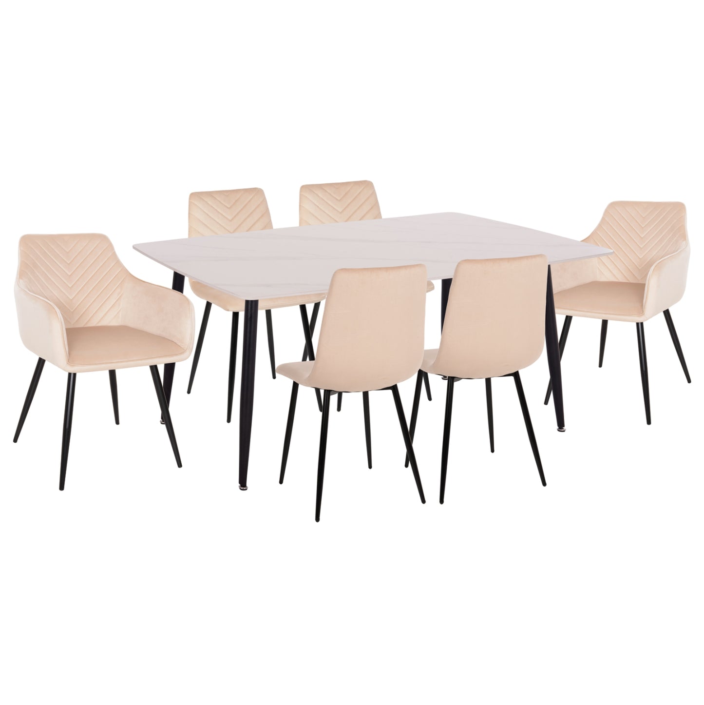 ΣΕΤ ΤΡΑΠΕΖΑΡΙΑΣ 7ΤΜΧ RAVEN HM21070.01 ΚΕΡΑΜΙΚΟ TOP--4 ΚΑΡΕΚΛΕΣ & 2 ΠΟΛΥΘΡΟΝΕΣ ΕΚΡΟΥ