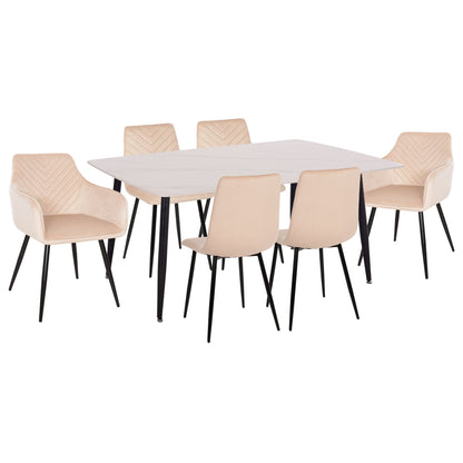 ΣΕΤ ΤΡΑΠΕΖΑΡΙΑΣ 7ΤΜΧ RAVEN HM21070.01 ΚΕΡΑΜΙΚΟ TOP--4 ΚΑΡΕΚΛΕΣ & 2 ΠΟΛΥΘΡΟΝΕΣ ΕΚΡΟΥ