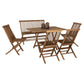 ΣΕΤ ΤΡΑΠΕΖΑΡΙΑΣ ΕΞΩΤ. ΧΩΡΟΥ 6ΤΜΧ KENDALL HM11954 ΜΑΣΙΦ ΞΥΛΟ TEAK ΦΥΣΙΚΟ