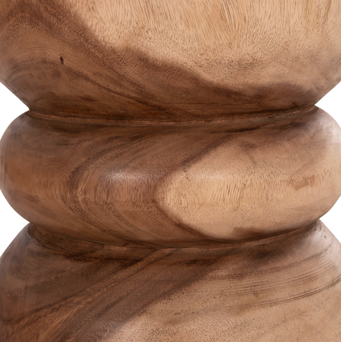 ΣΚΑΜΠΟ/ΤΡΑΠΕΖΑΚΙ ΣΤΡΟΓΓΥΛΟ BELLO HM9900.11 ΞΥΛΟ SUAR--ΦΥΣΙΚΟ Φ35x46Υεκ.