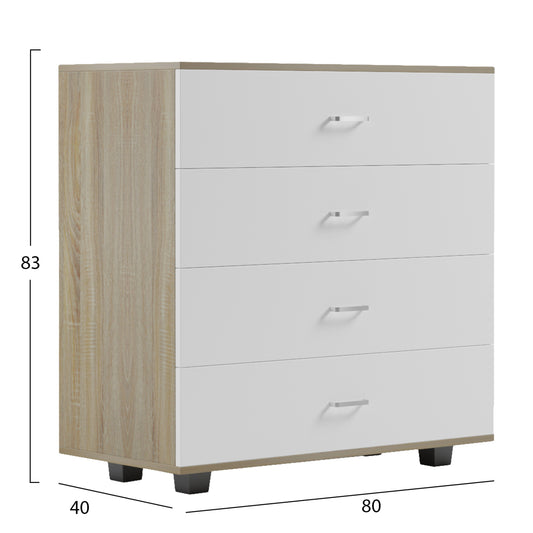 ΣΥΡΤΑΡΙΕΡΑ ΜΕΛΑΜΙΝΗΣ ME 4 ΣΥΡΤΑΡΙΑ SONAMA HM8996.04 80x40x83Yεκ.