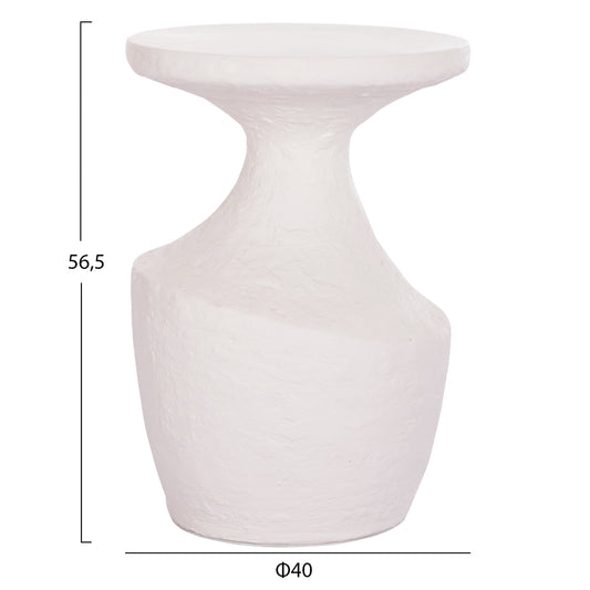 ΤΡΑΠΕΖΙ ΒΟΗΘΗΤΙΚΟ REBON HM18156.02L FIBER CEMENT ΣΕ ΛΕΥΚΟ--Φ40x56.5Υεκ.