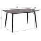 ΤΡΑΠΕΖΙ RAVEN HM18149.02 ΚΕΡΑΜΙΚΟ TOP ΑΝΘΡΑΚΙ ΜΑΡΜΑΡΟ-ΜΑΥΡΟ ΜΕΤΑΛΛΟ 140x80x74Υεκ.