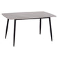 ΤΡΑΠΕΖΙ RAVEN HM18149.13 ΚΕΡΑΜΙΚΟ TOP ΓΚΡΙ ΜΑΡΜΑΡΟ-ΜΑΥΡΟ ΜΕΤΑΛΛΟ 140x80x74Υεκ.