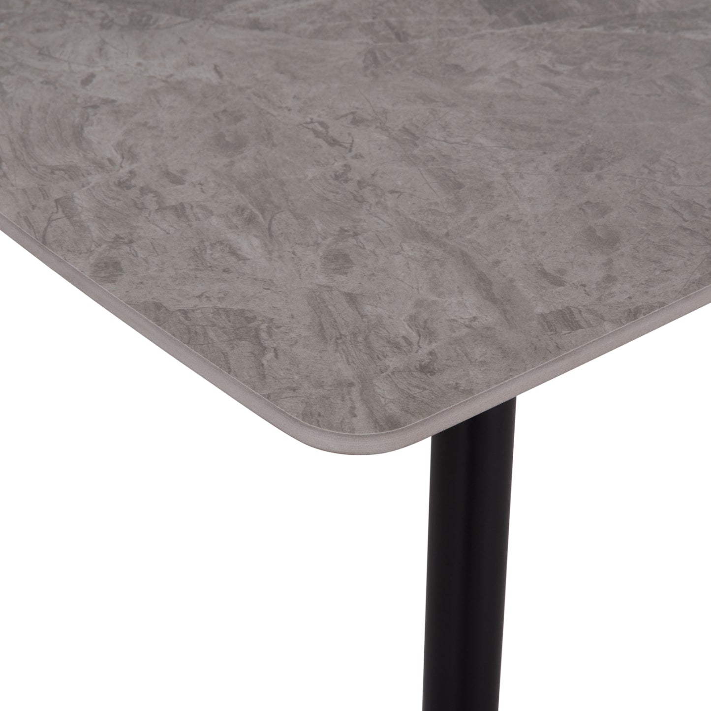 ΤΡΑΠΕΖΙ RAVEN HM18149.13 ΚΕΡΑΜΙΚΟ TOP ΓΚΡΙ ΜΑΡΜΑΡΟ-ΜΑΥΡΟ ΜΕΤΑΛΛΟ 140x80x74Υεκ.