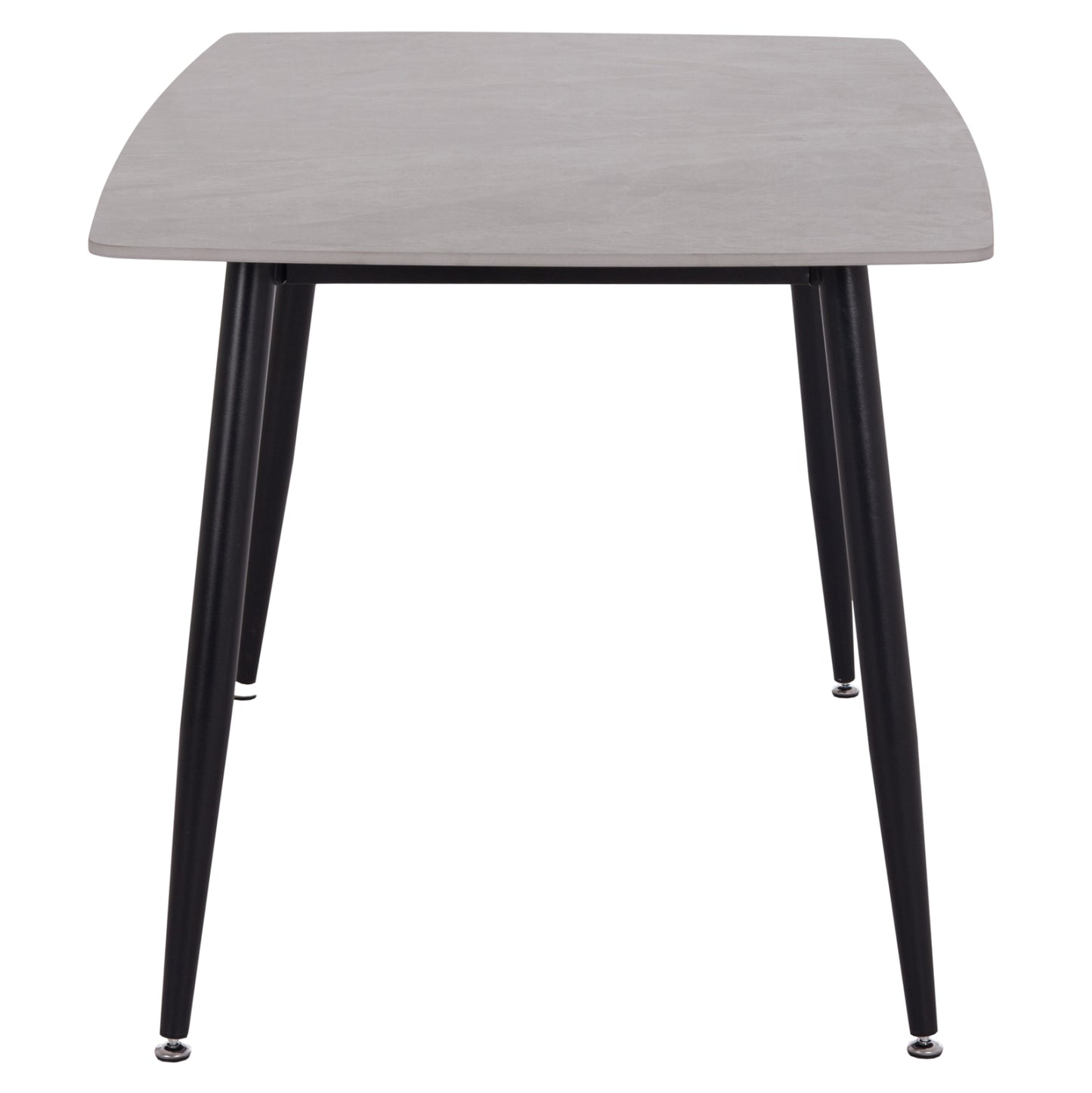 ΤΡΑΠΕΖΙ RAVEN HM18149.13 ΚΕΡΑΜΙΚΟ TOP ΓΚΡΙ ΜΑΡΜΑΡΟ-ΜΑΥΡΟ ΜΕΤΑΛΛΟ 140x80x74Υεκ.