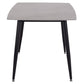ΤΡΑΠΕΖΙ RAVEN HM18149.13 ΚΕΡΑΜΙΚΟ TOP ΓΚΡΙ ΜΑΡΜΑΡΟ-ΜΑΥΡΟ ΜΕΤΑΛΛΟ 140x80x74Υεκ.